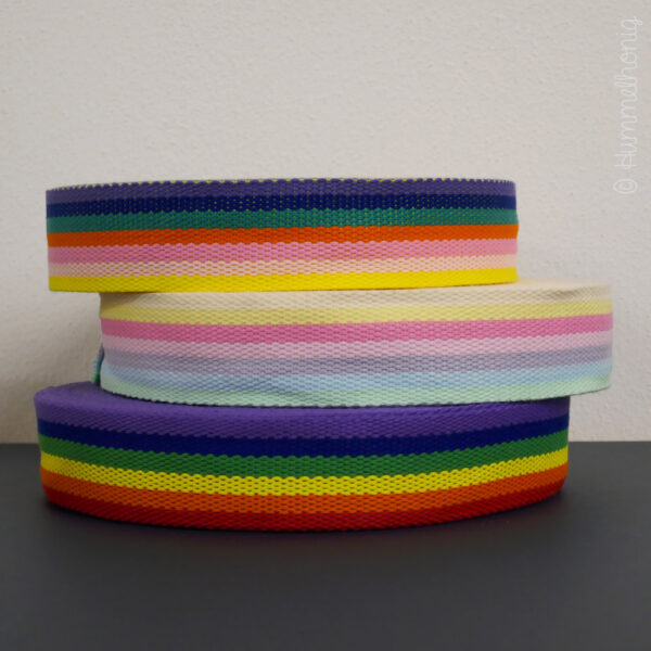 Gurtband Streifen bunt
