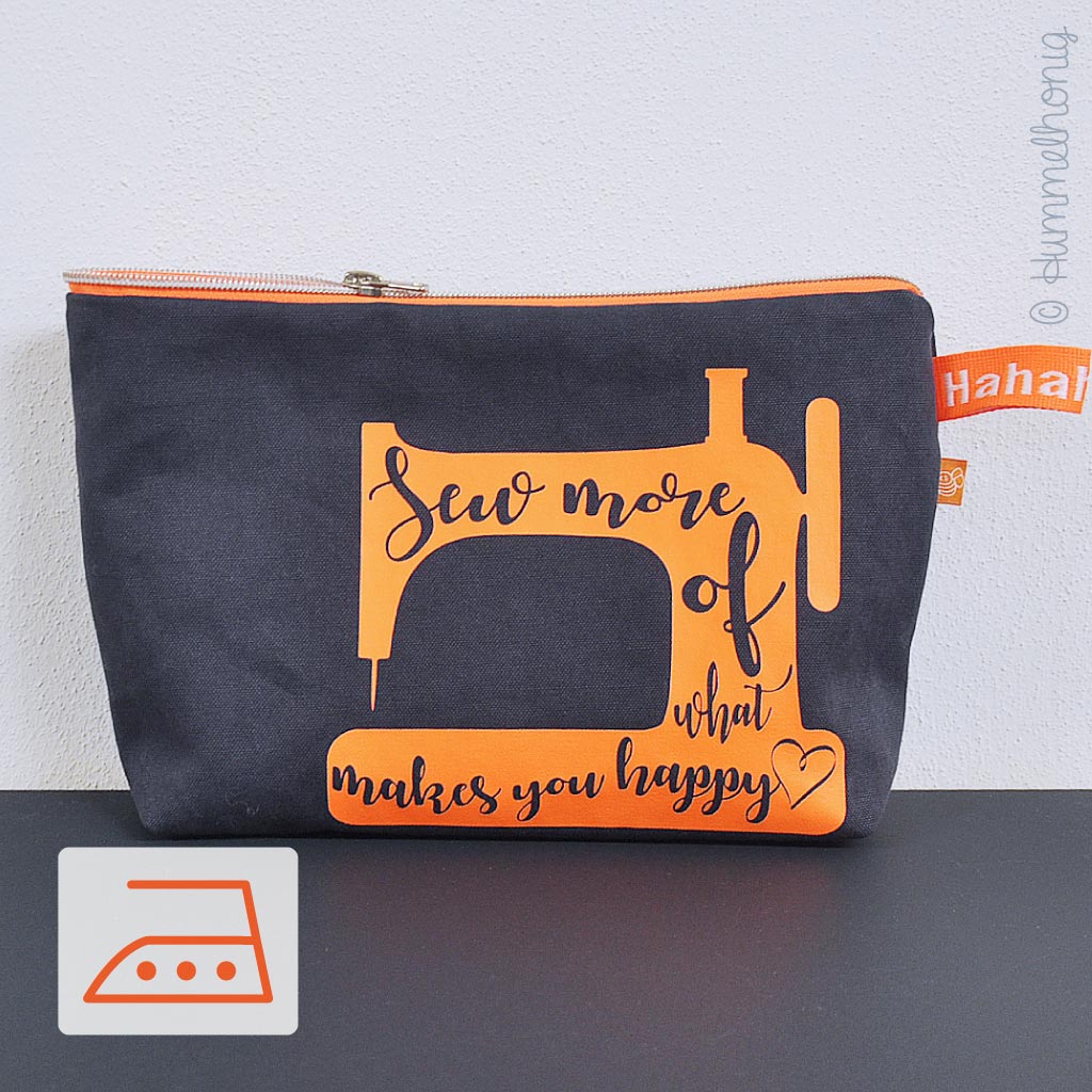 Bügelbild Sew more happy