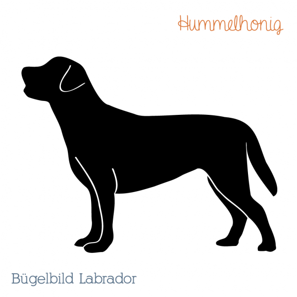 Bügelbild Plott Labrador Hund