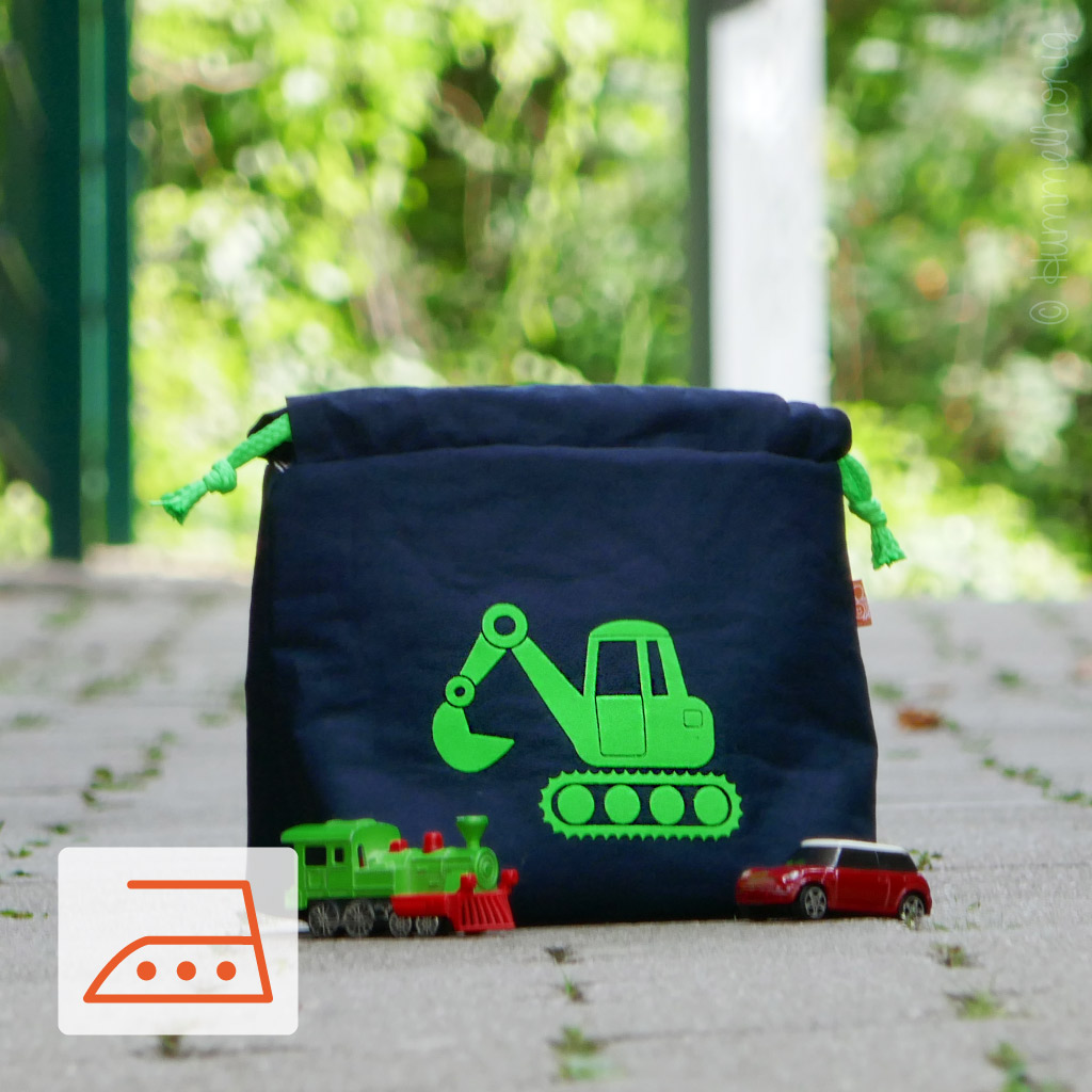 Bügelbild Bagger Plott