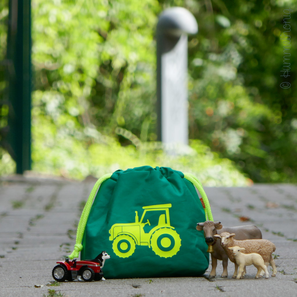 Bügelbild Traktor Plott