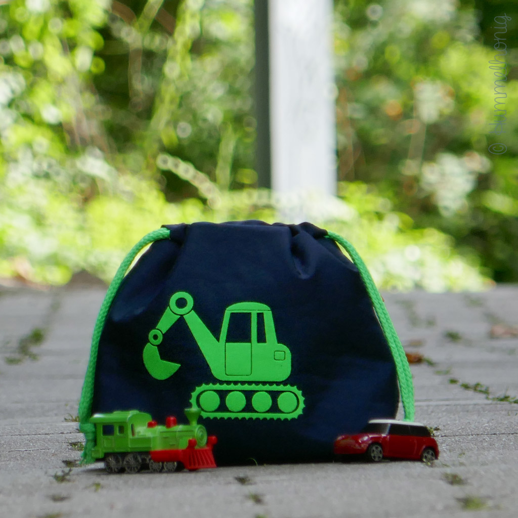 Bügelbild Bagger Plott