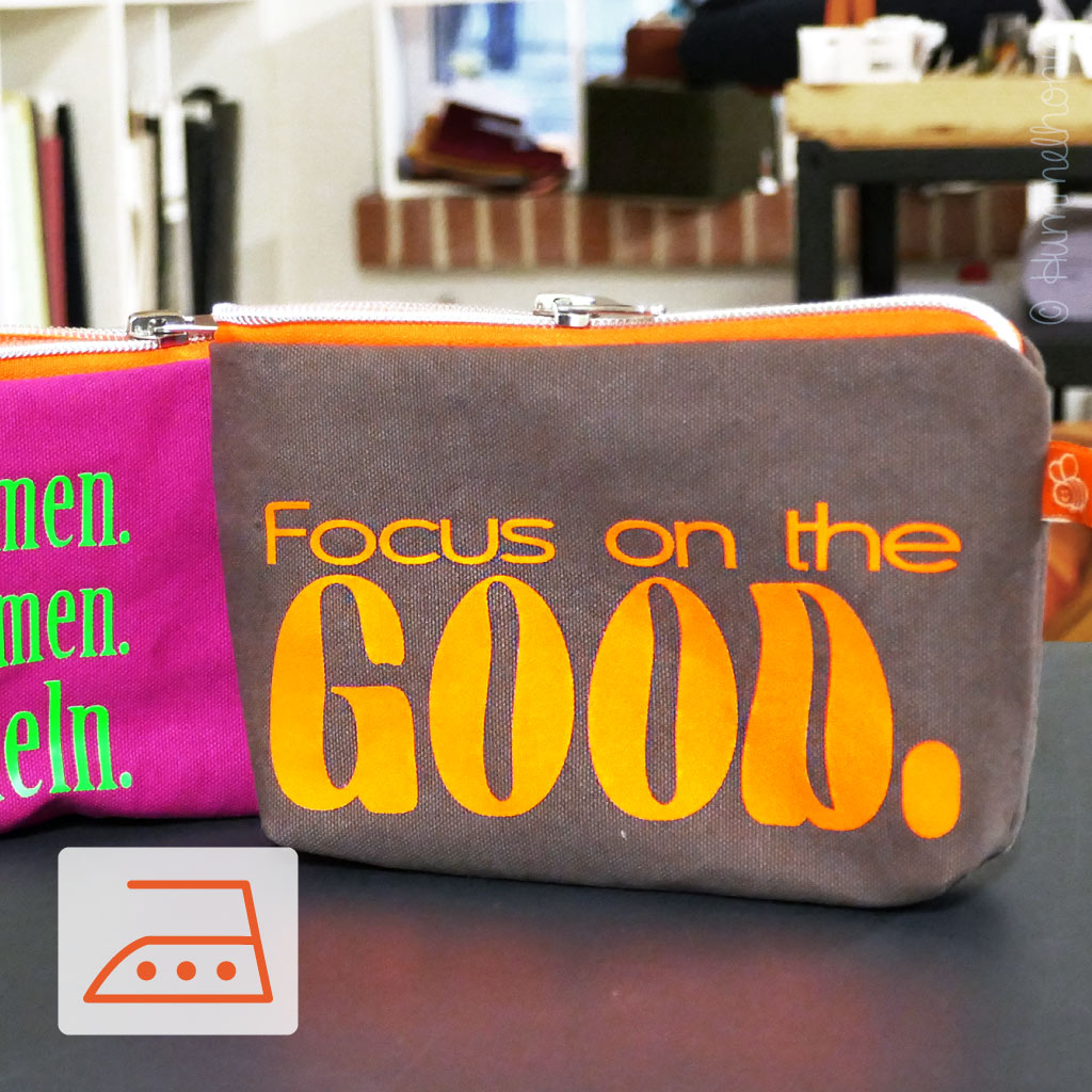 Bügelbild Plott Focus on the good.