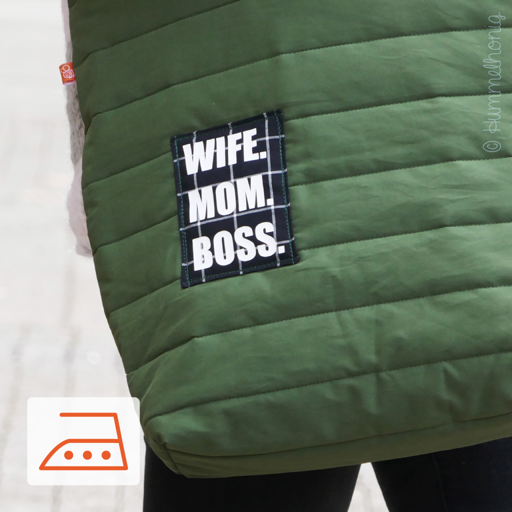Plott Frau Wife Mom Boss Bügelbild