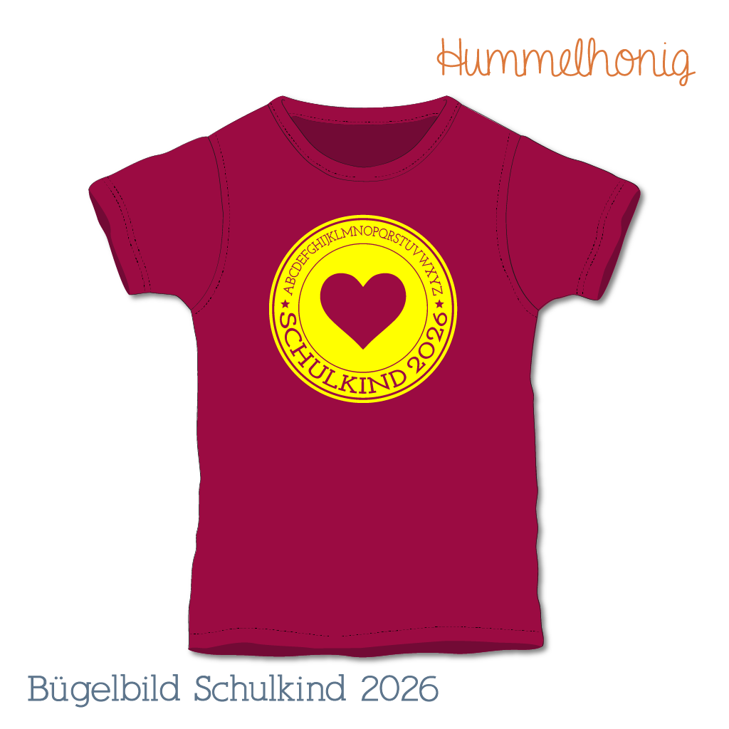 Bügelbild Schulkind 2026 Plott