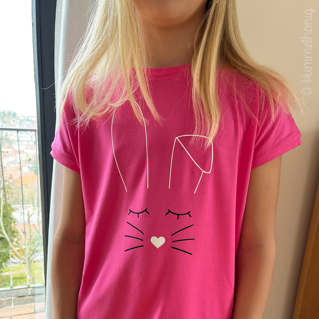 Bügelbild Hase Plott