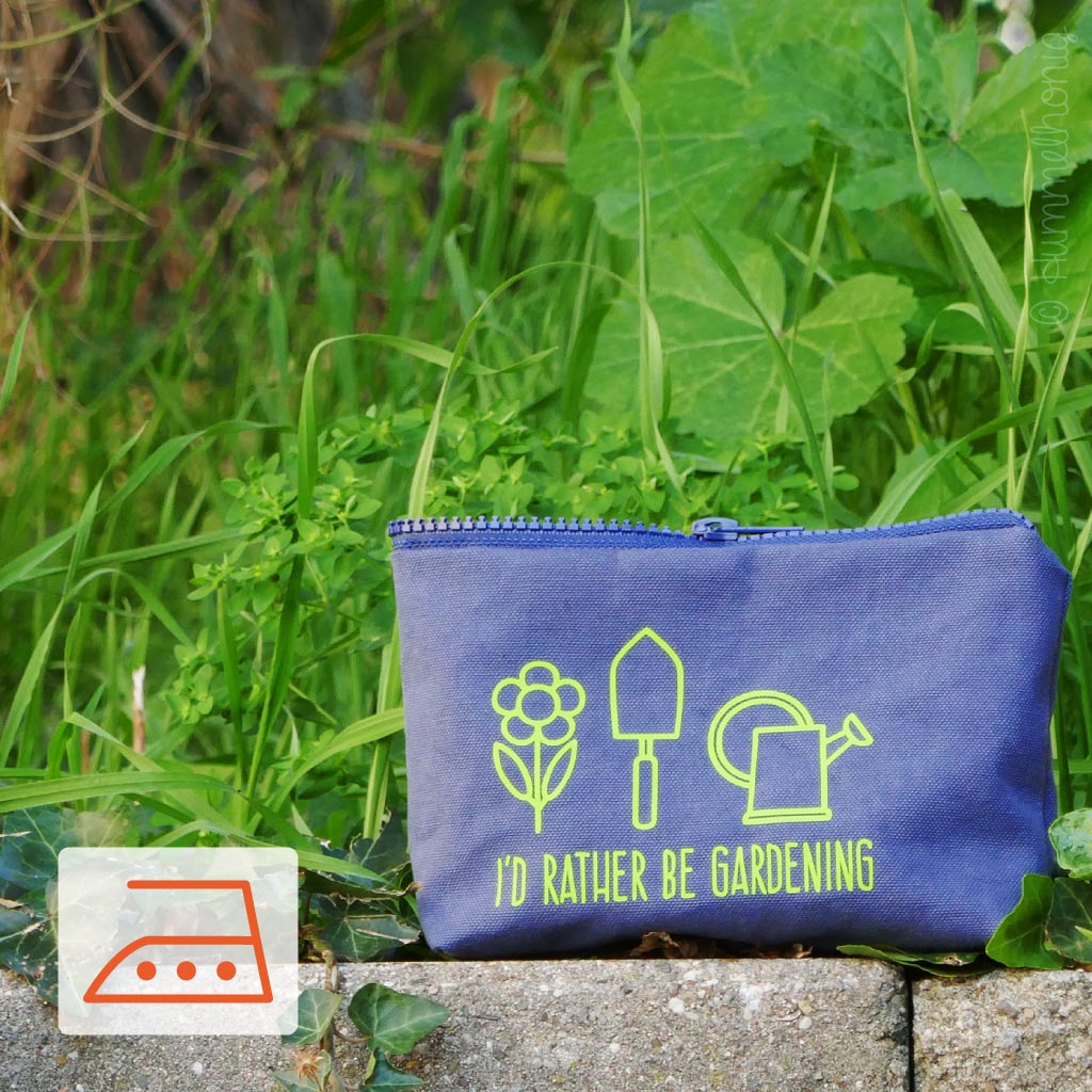 Bügelbild Garten Plott