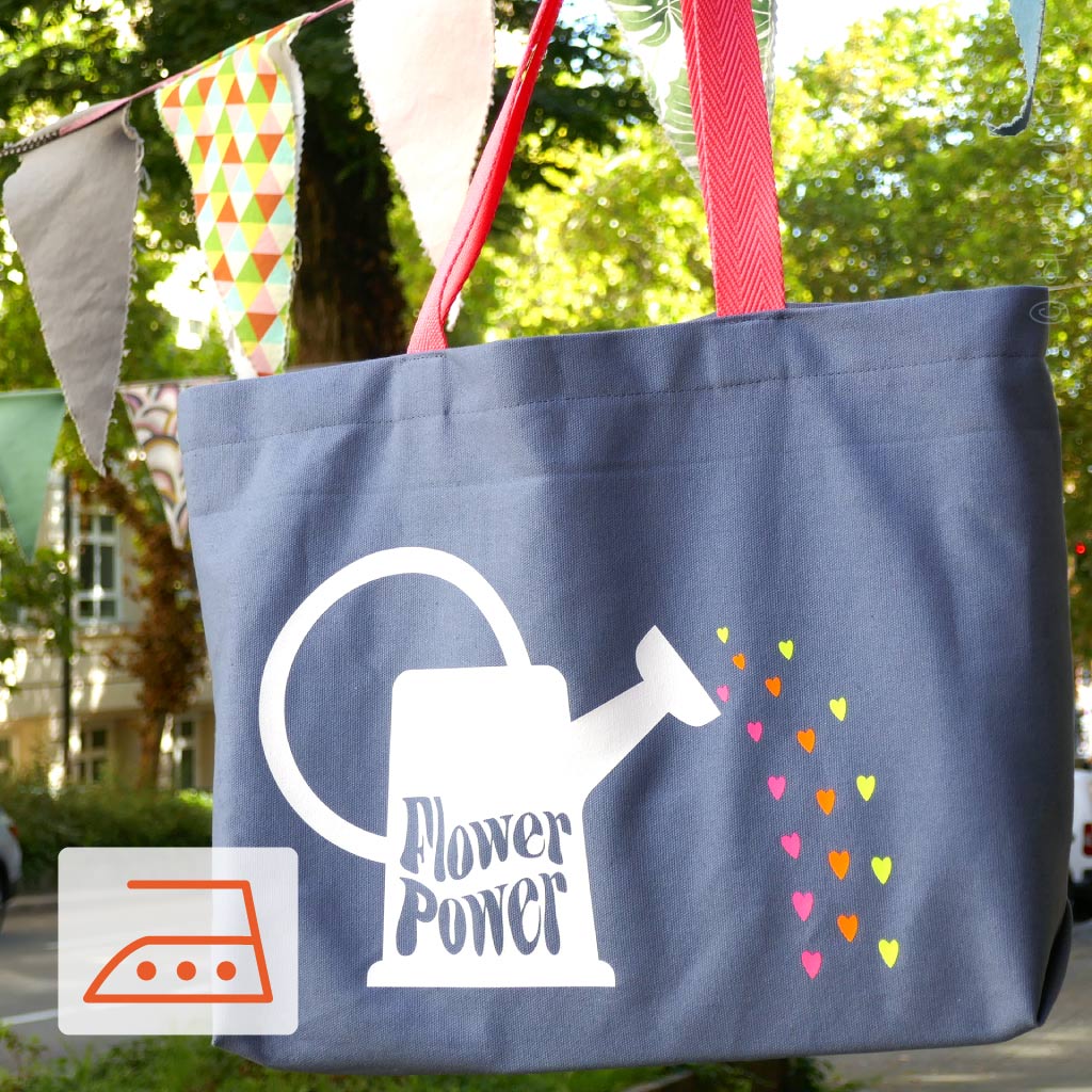 Bügelbild Garten Plott