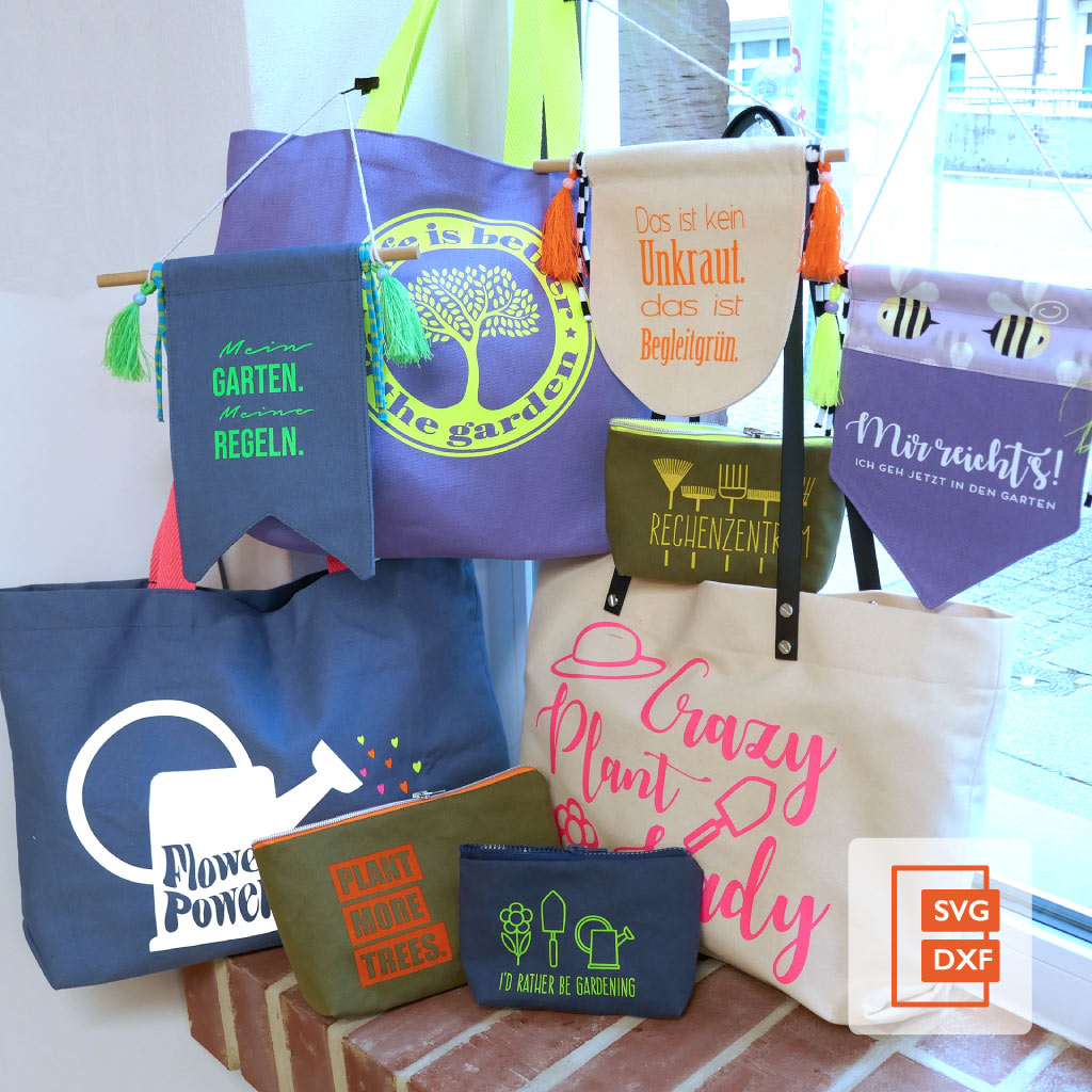 Plotterdatei Sprüche Garten Spruch