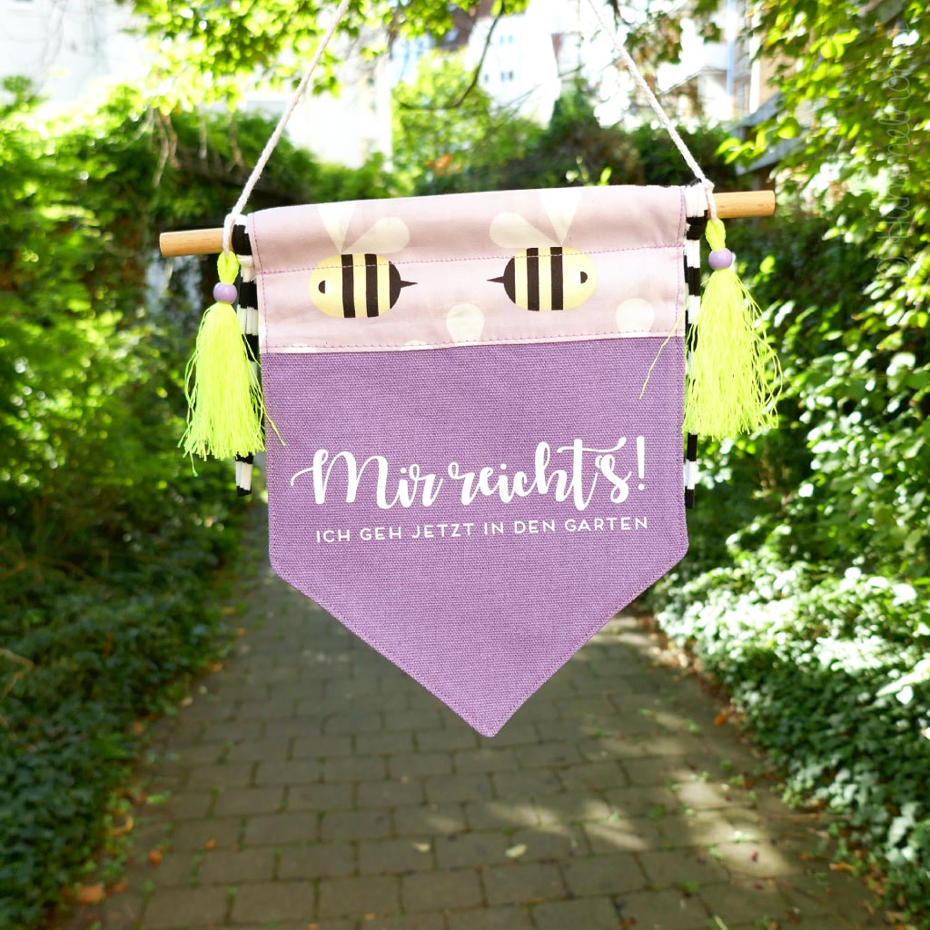 Bügelbild Garten Plott