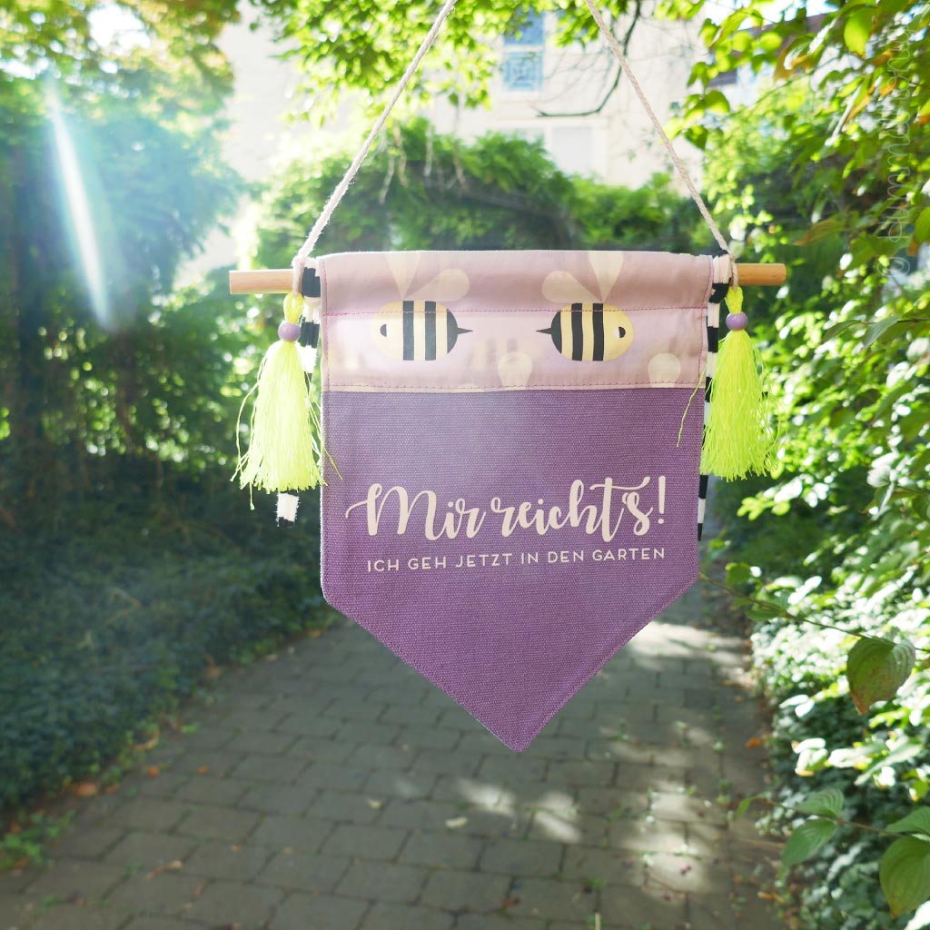 Bügelbild Garten Plott