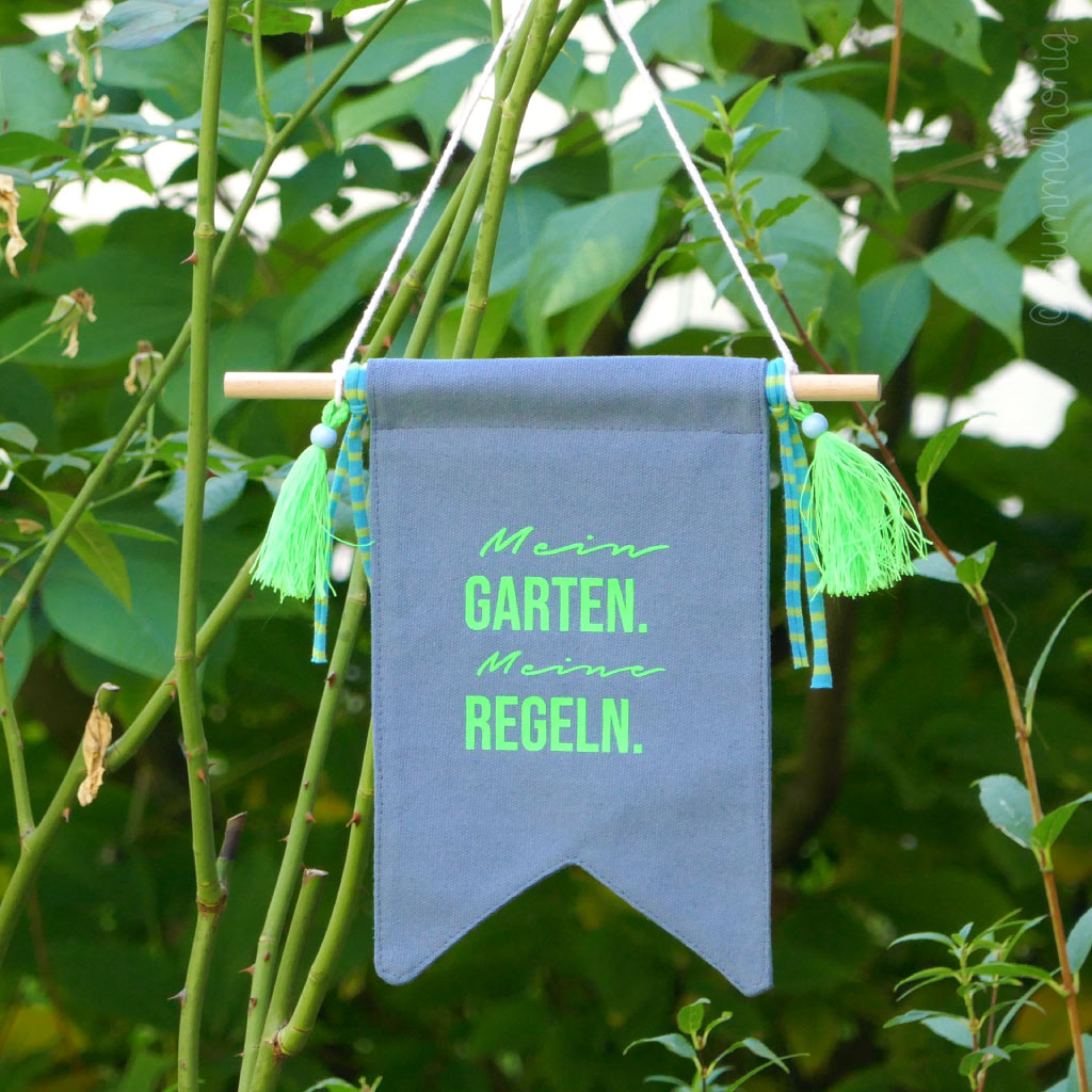 Bügelbild Garten Plott