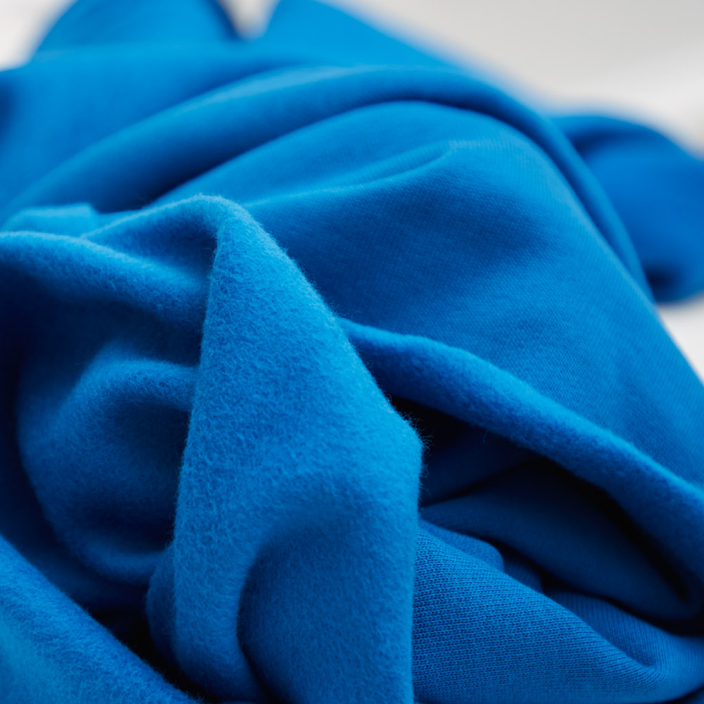 Sweat Stoff blau