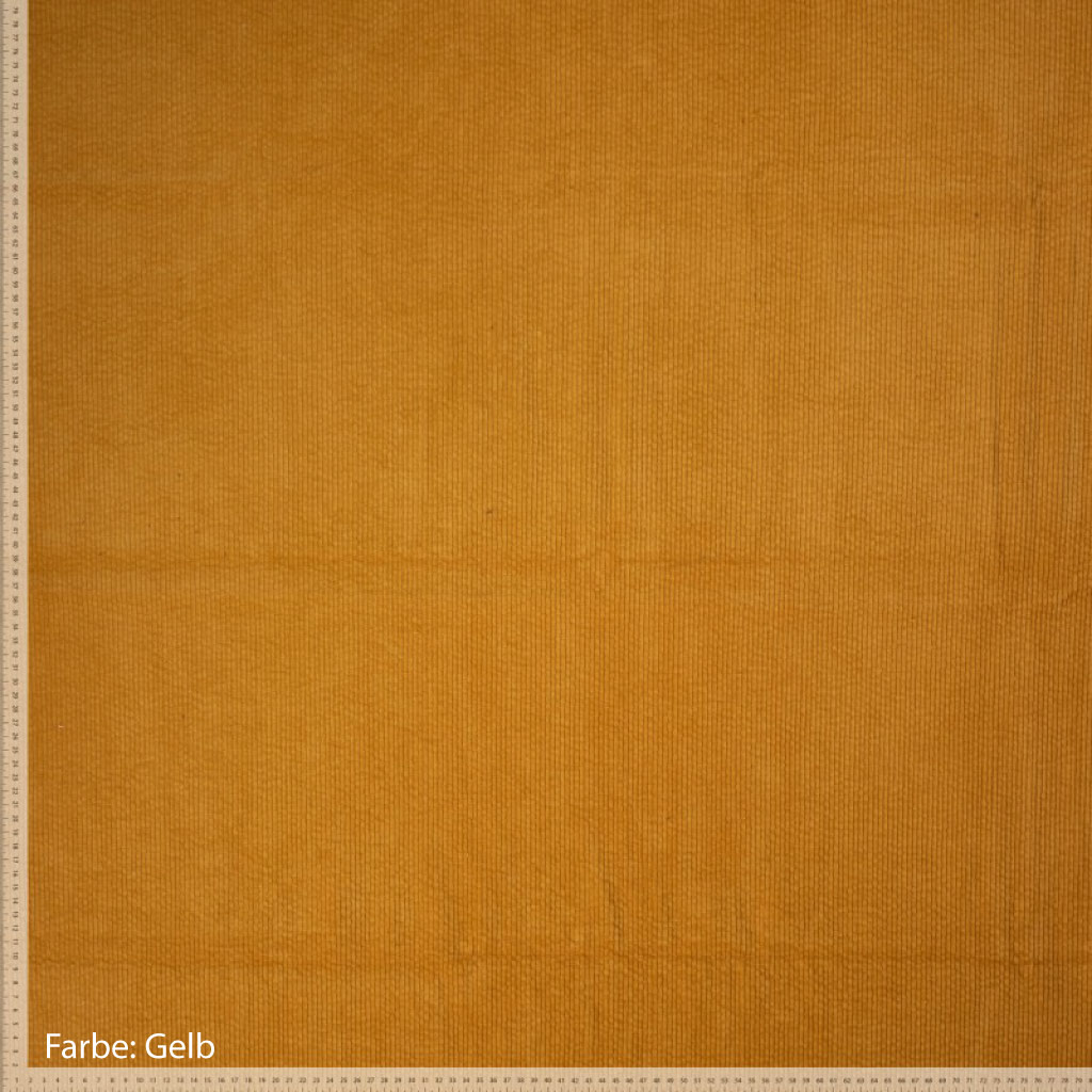 Cord Stoff gelb