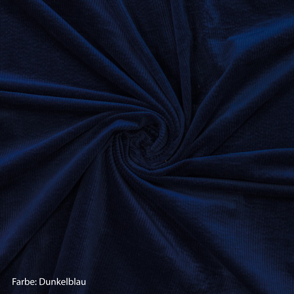 Cord Stoff dunkelblau marine
