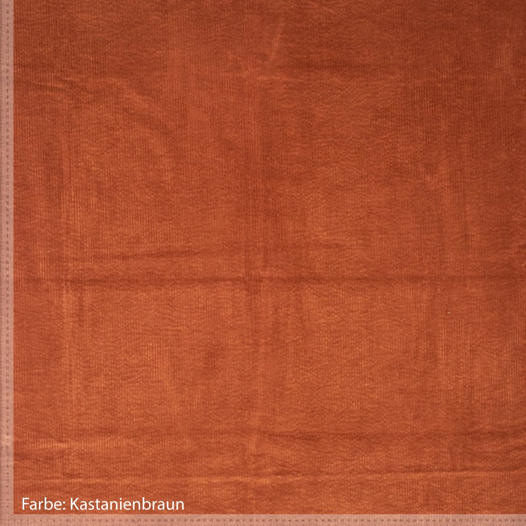 Cord Stoff kastanienbraun braun