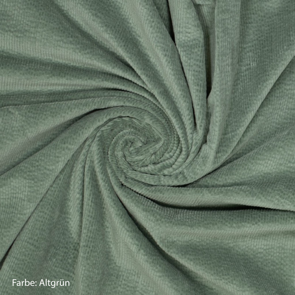 Cord Stoff altgrün grün