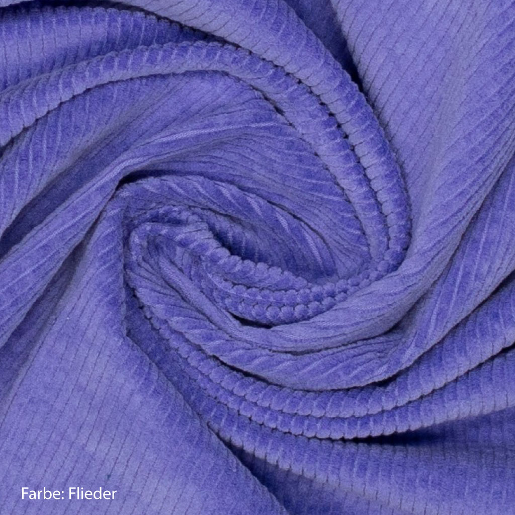 Cord Stoff flieder lila