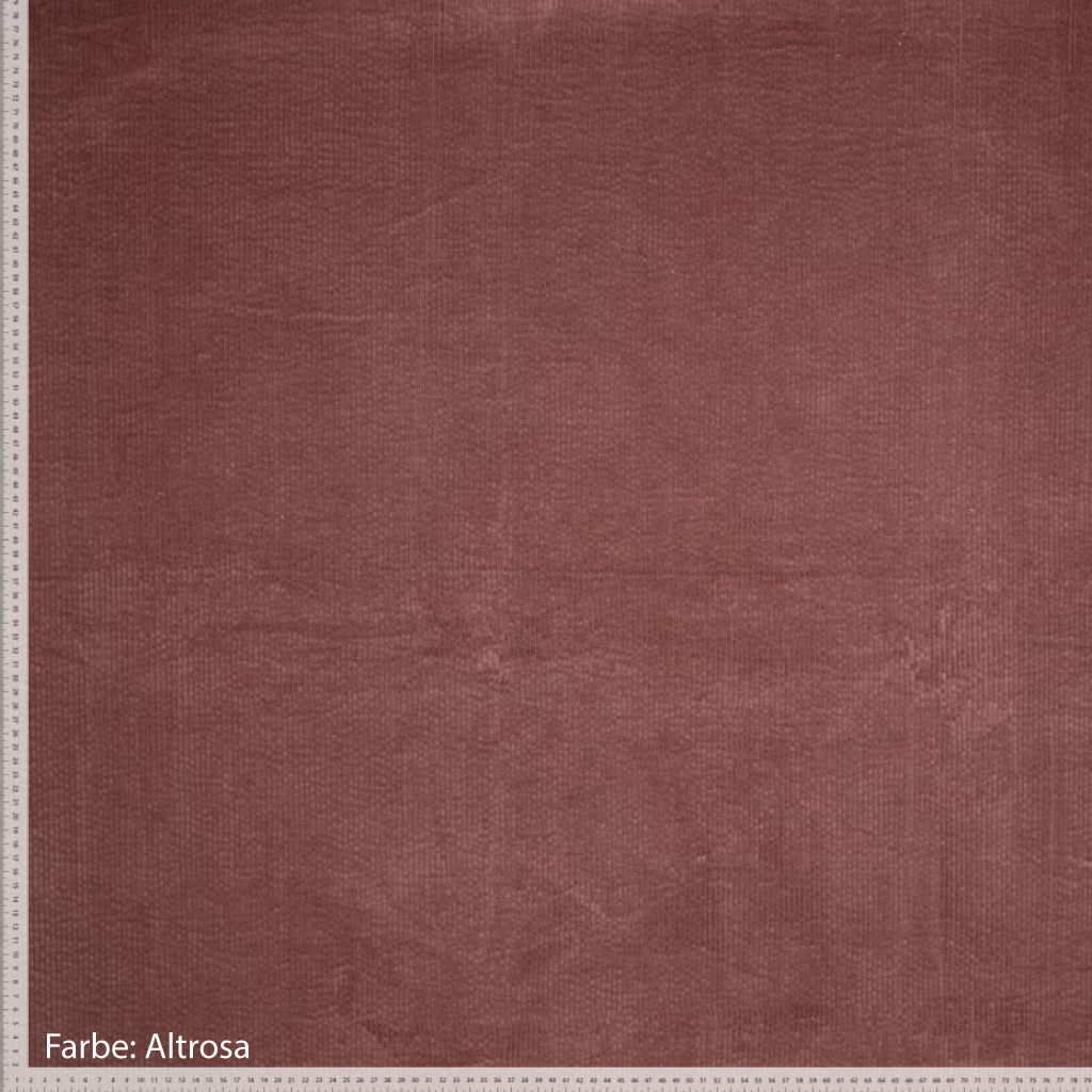 Cord Stoff altrosa rosa
