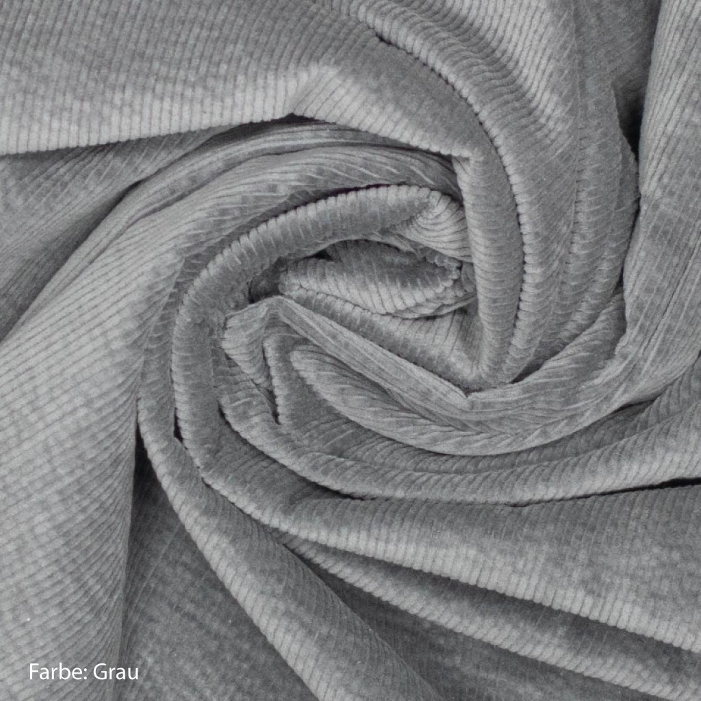 Cord Stoff grau