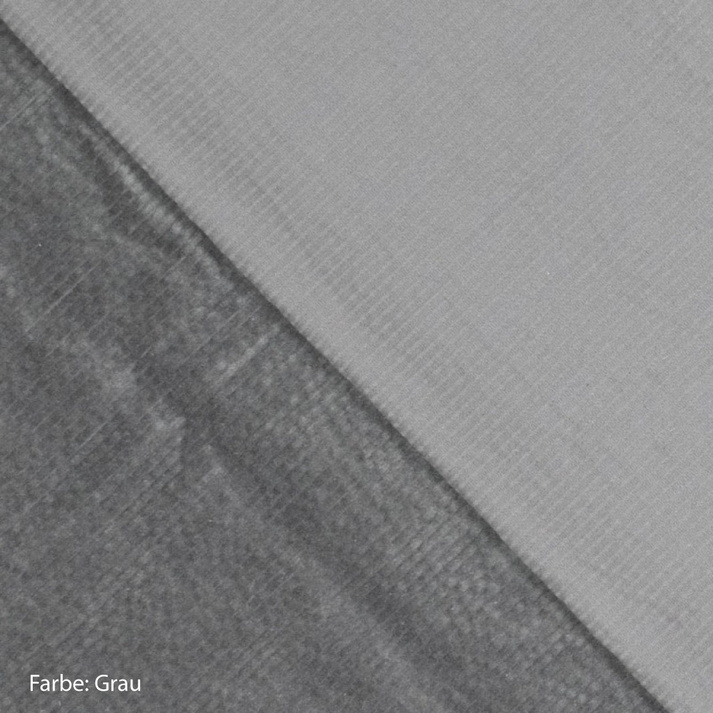 Cord Stoff grau