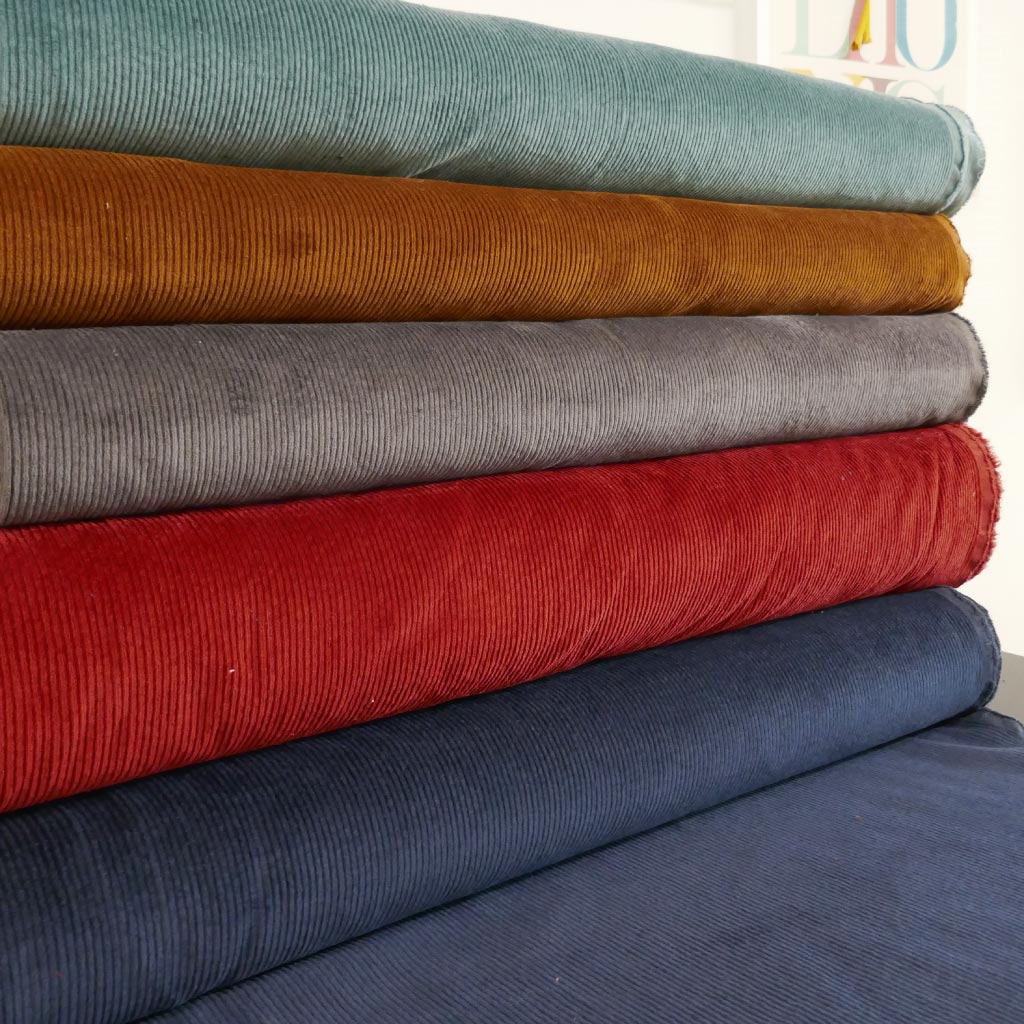 Cord Stoff Breitcord elastisch