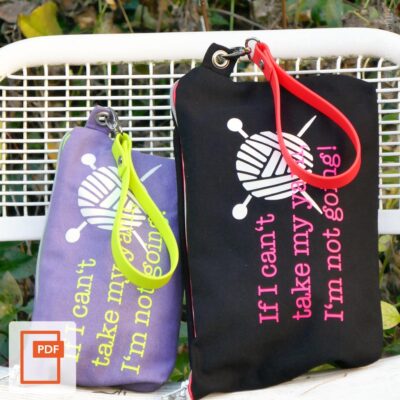 Schnittmuster Projekttasche Reißverschlusstasche