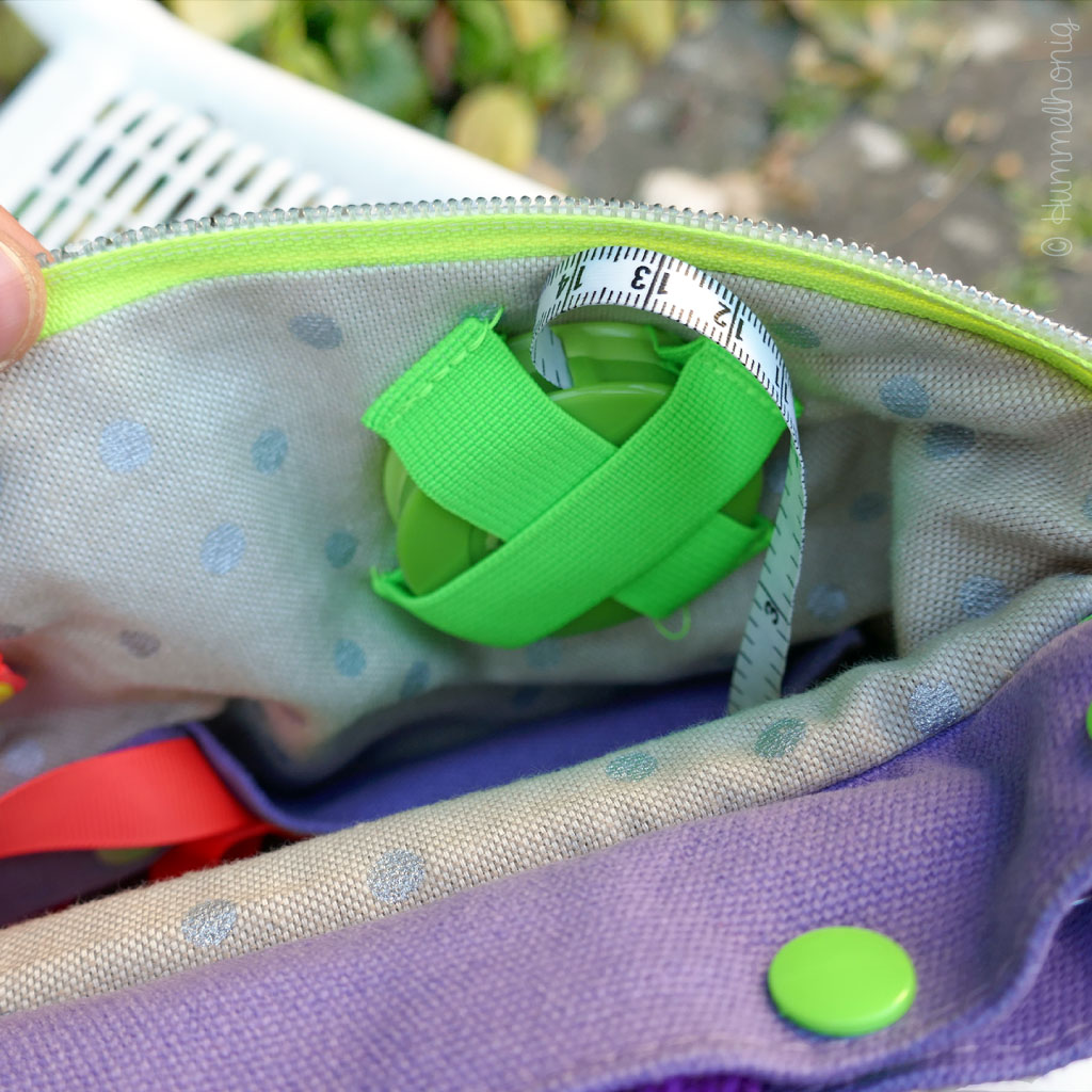 Schnittmuster Projekttasche Reißverschlusstasche