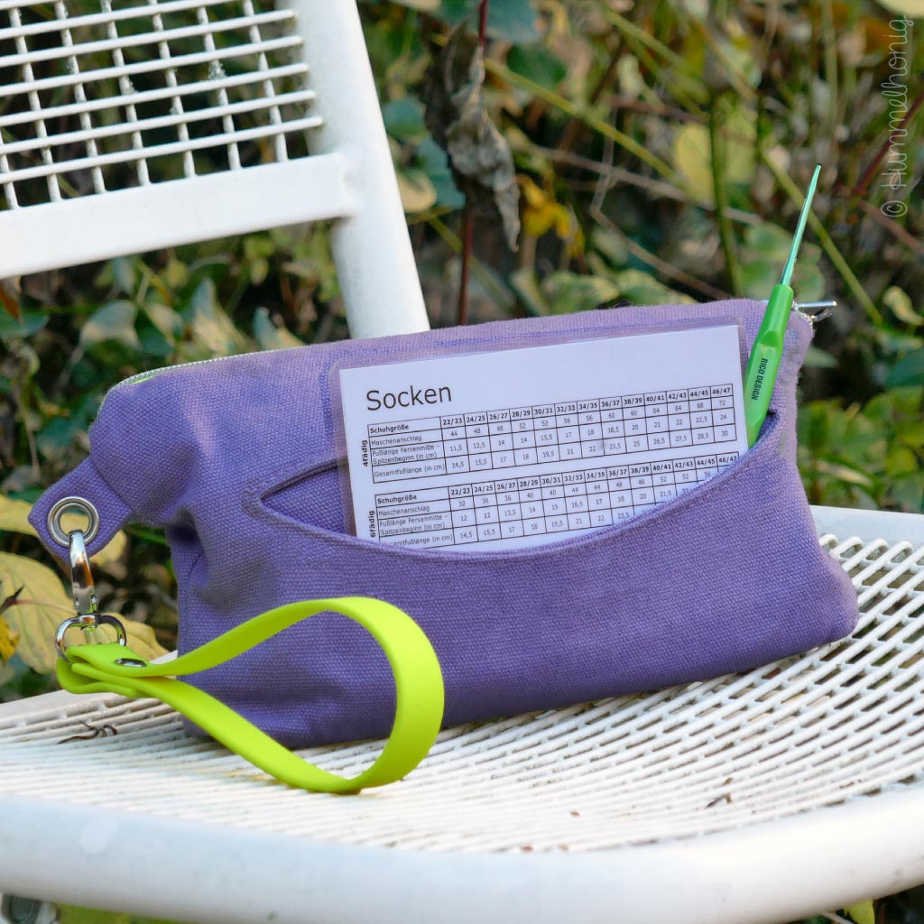 Schnittmuster Projekttasche Reißverschlusstasche