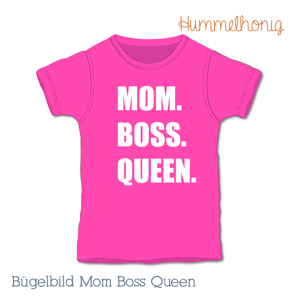 Plott Frau Mom Boss Queen Bügelbild
