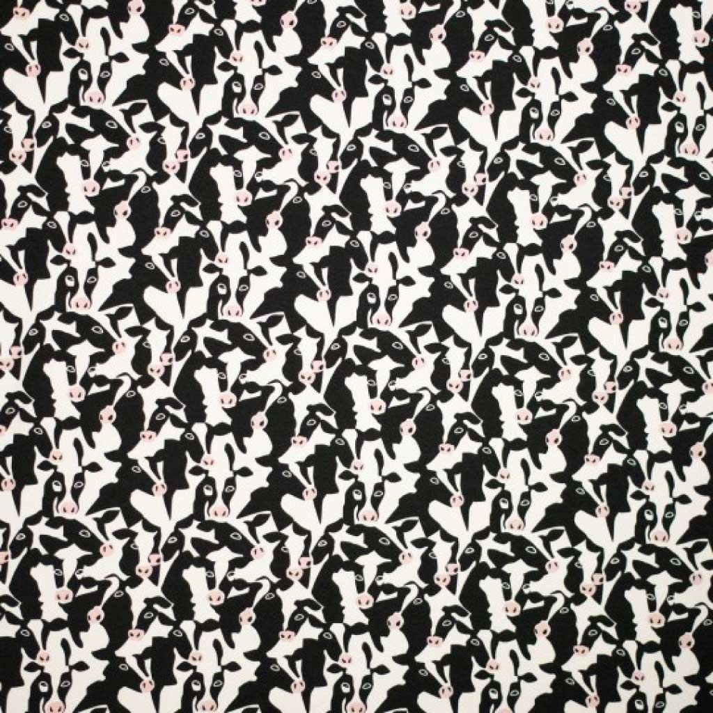 Sweat Stoff Muster Kuh Kühe