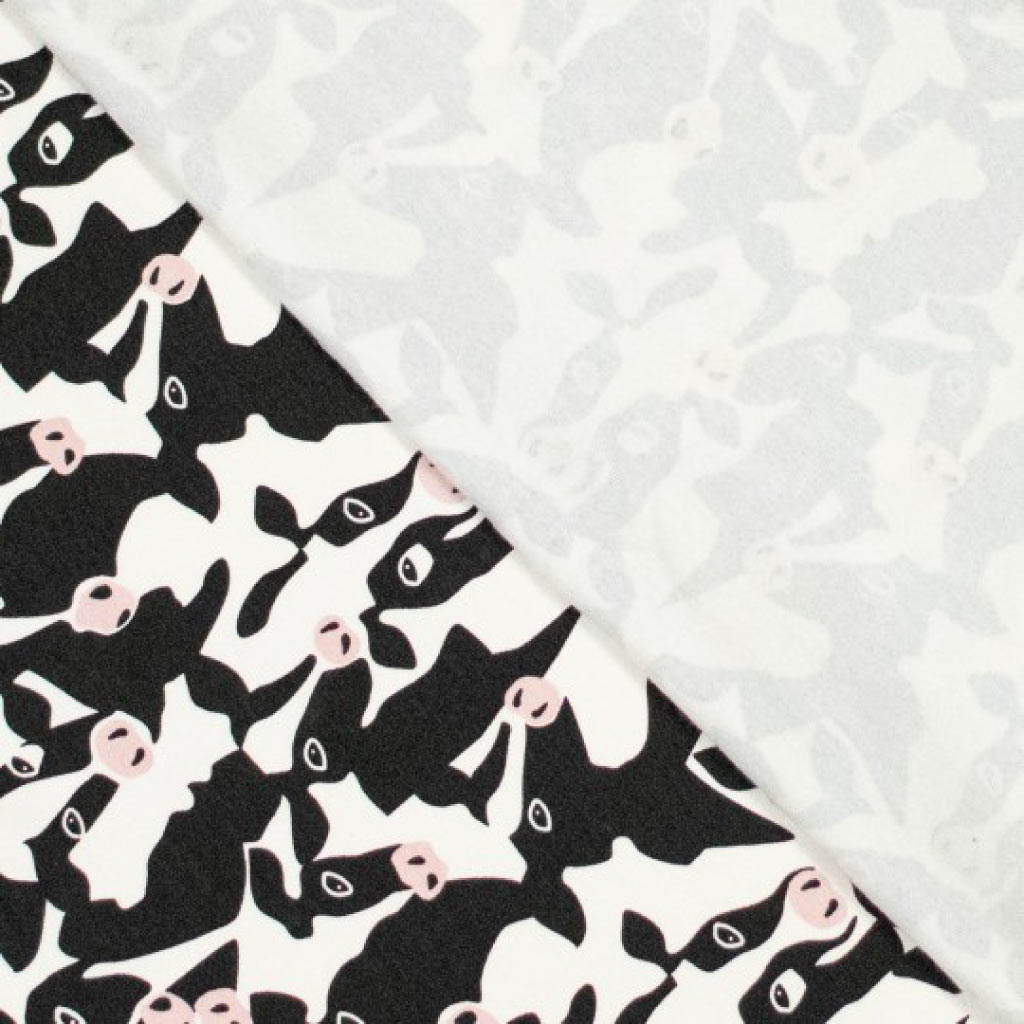 Sweat Stoff Muster Kuh Kühe