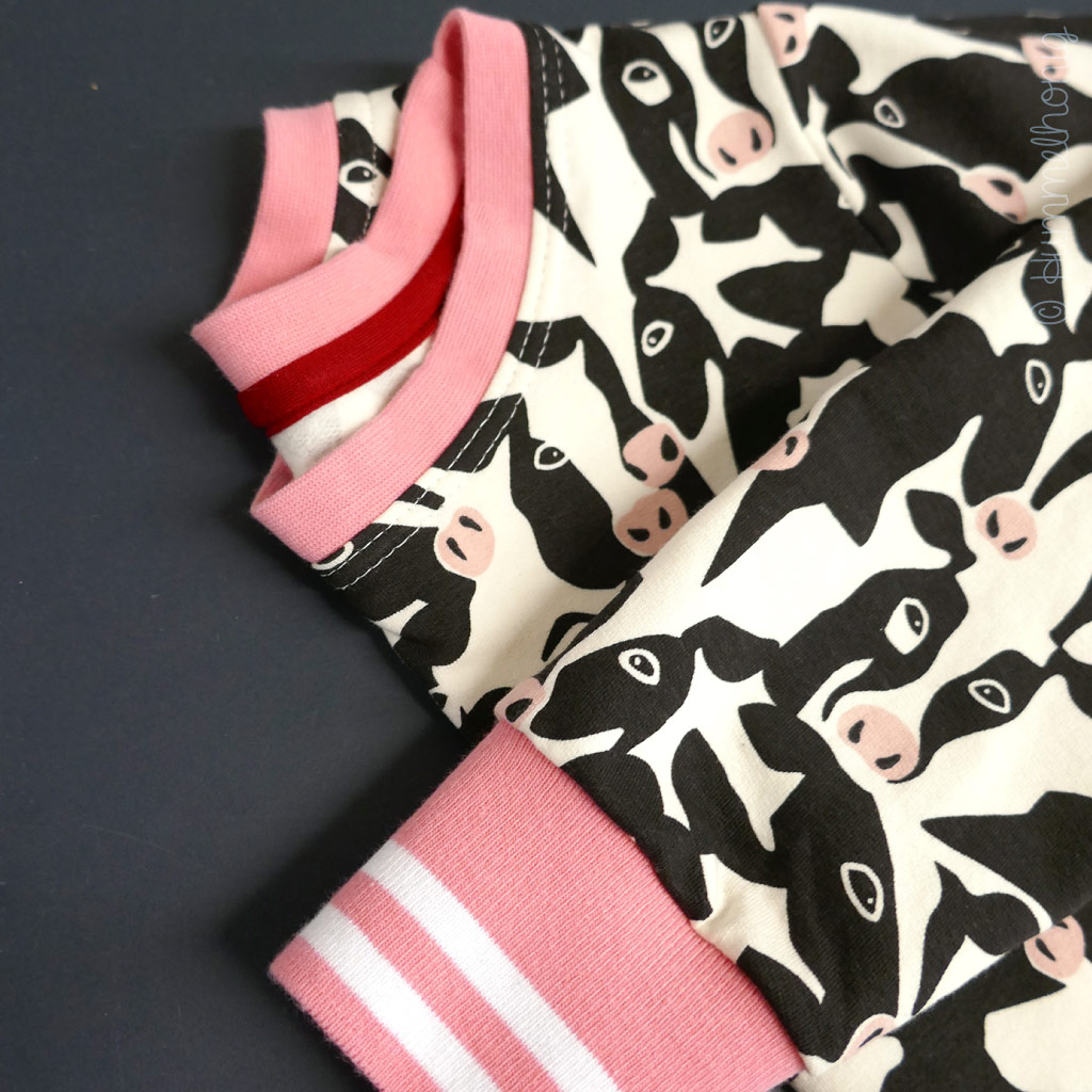 Sweat Stoff Muster Kuh Kühe