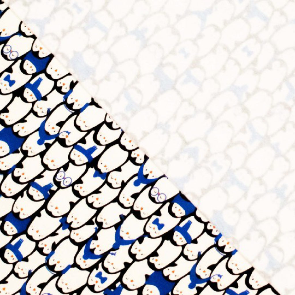 Sweat Stoff Muster Pinguine