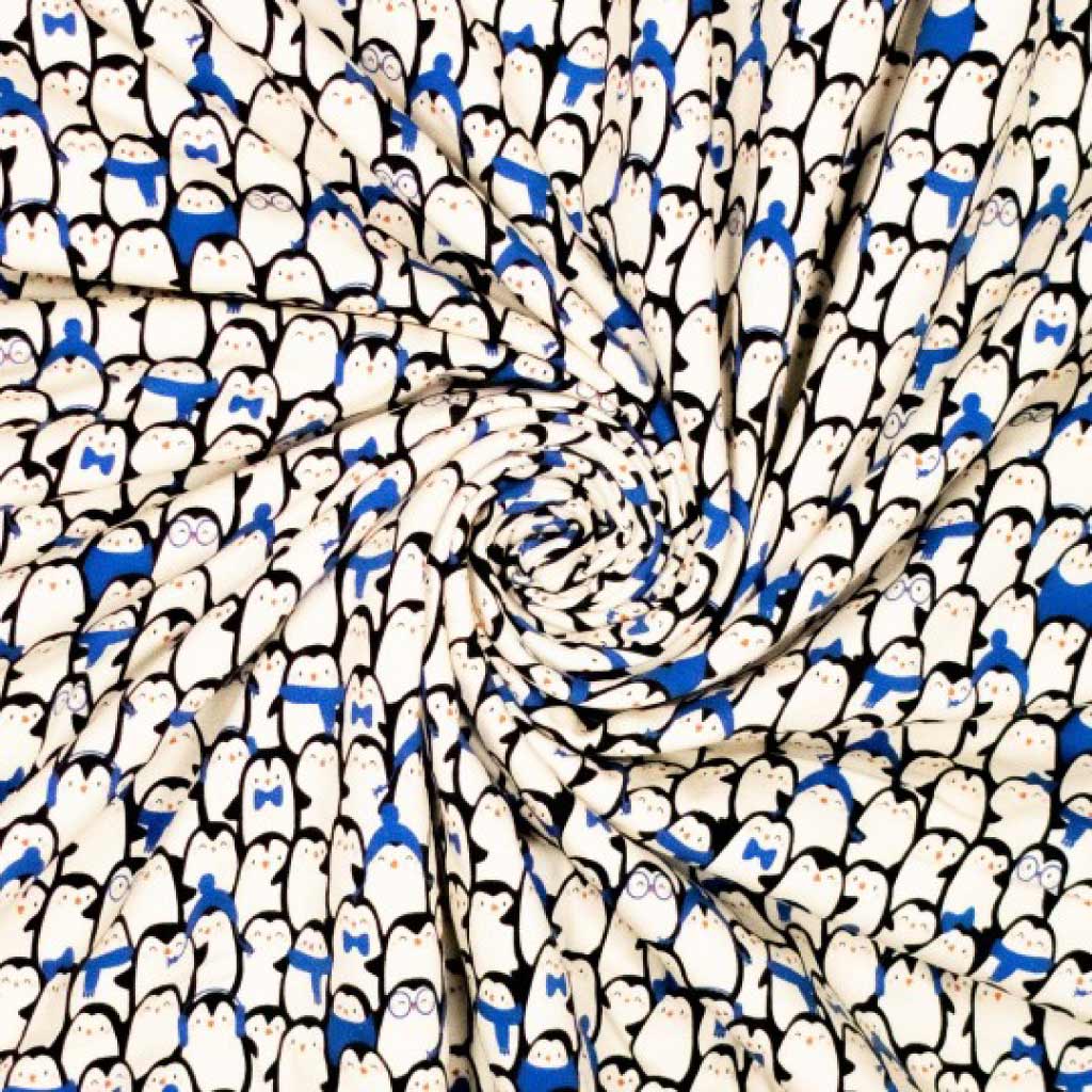 Sweat Stoff Muster Pinguine