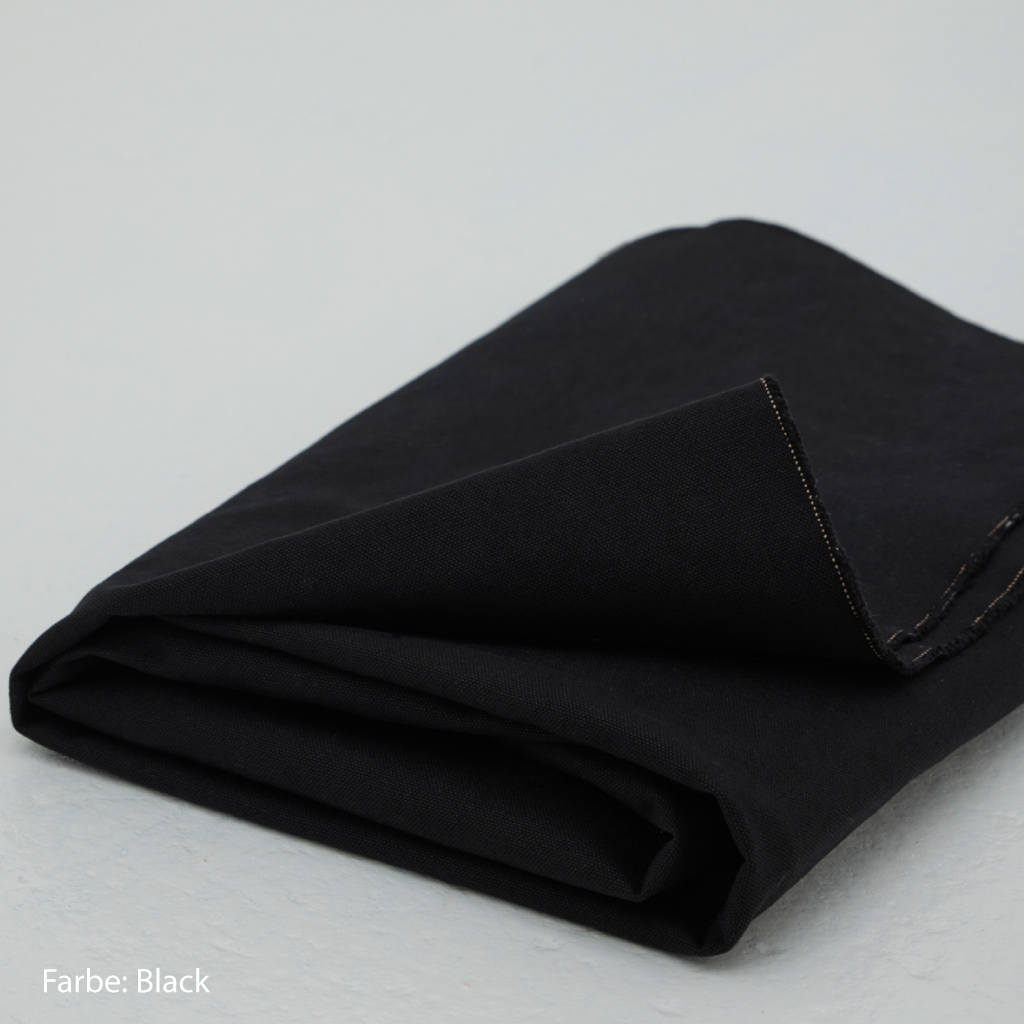 Canvas Stoff schwarz black