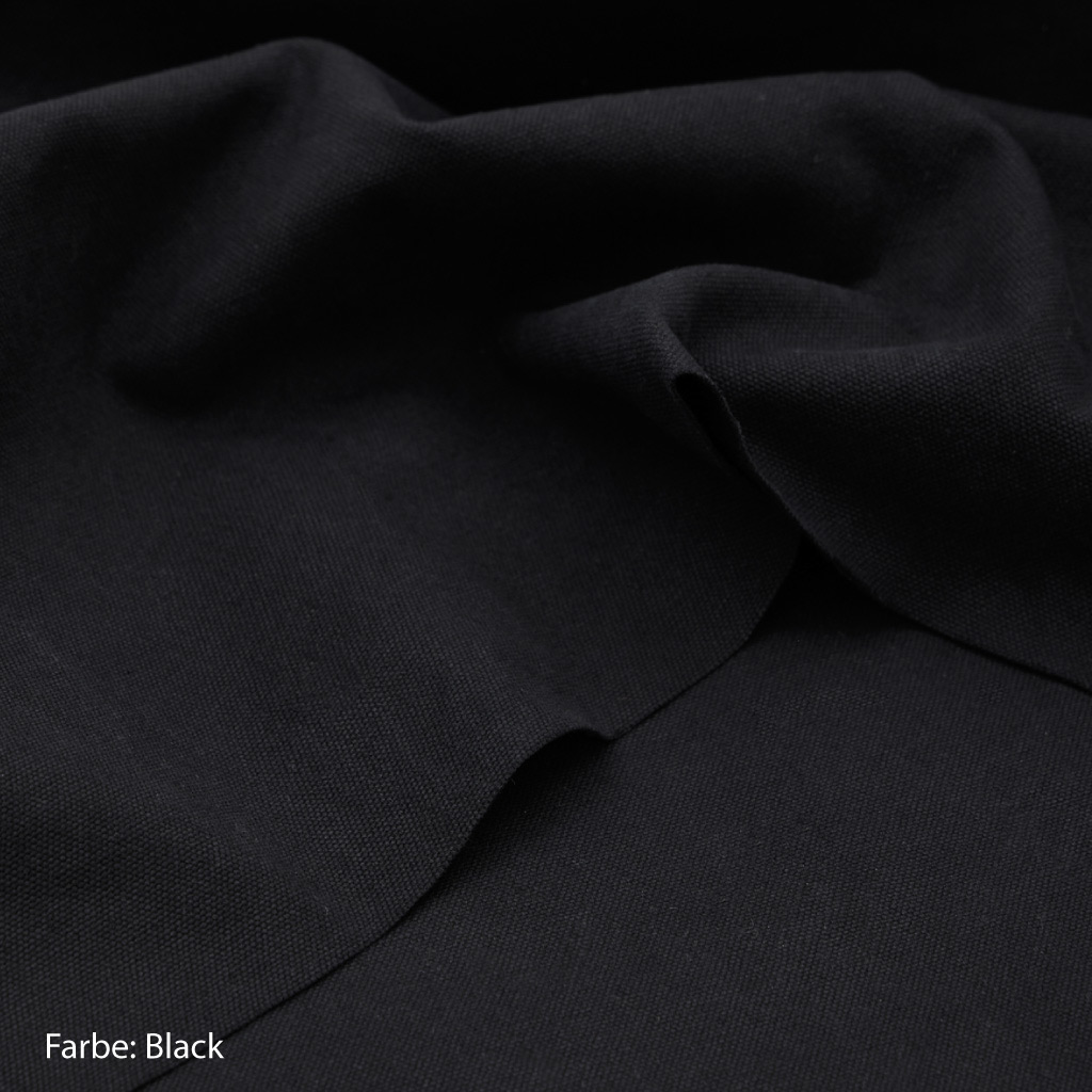 Canvas Stoff schwarz black