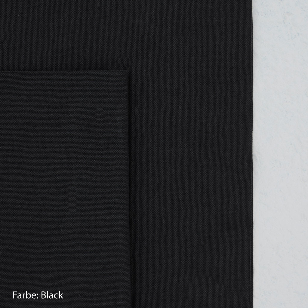 Canvas Stoff schwarz black
