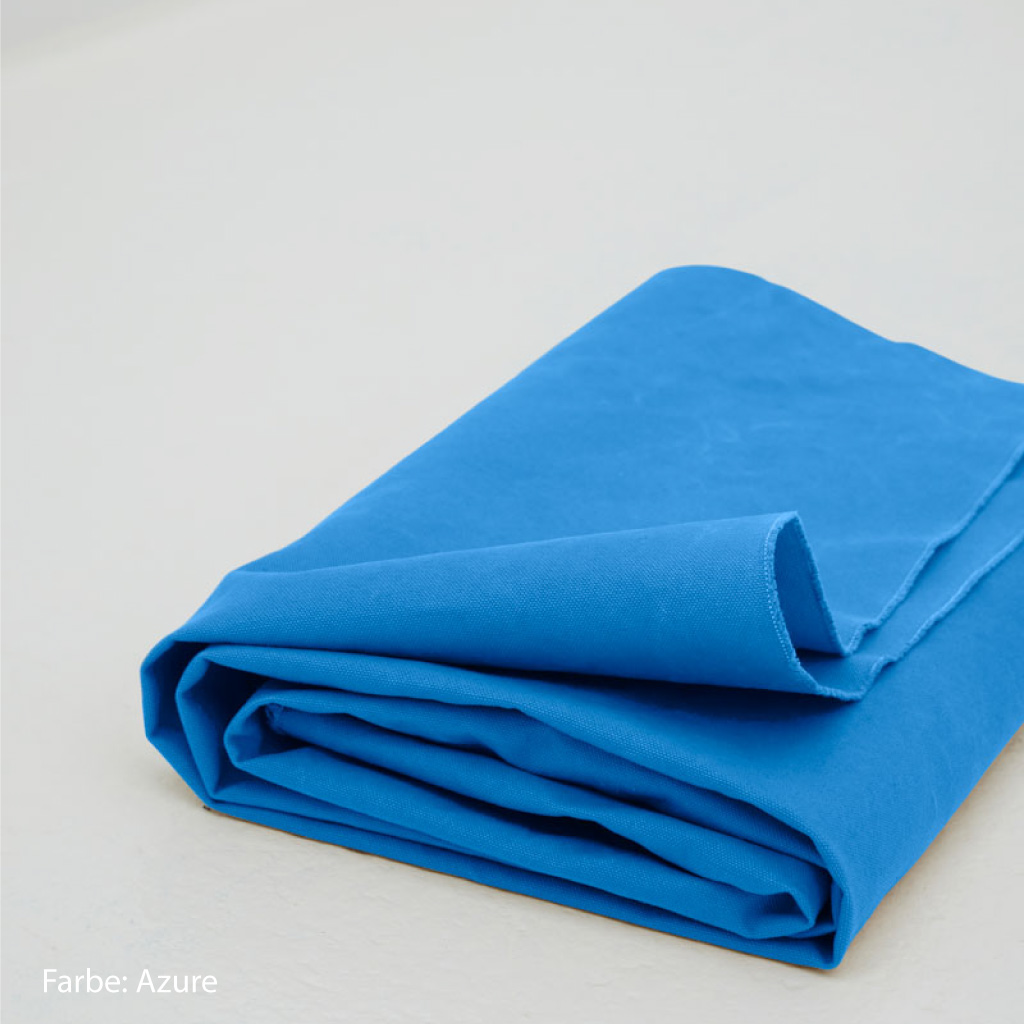 Canvas Stoff blau azure
