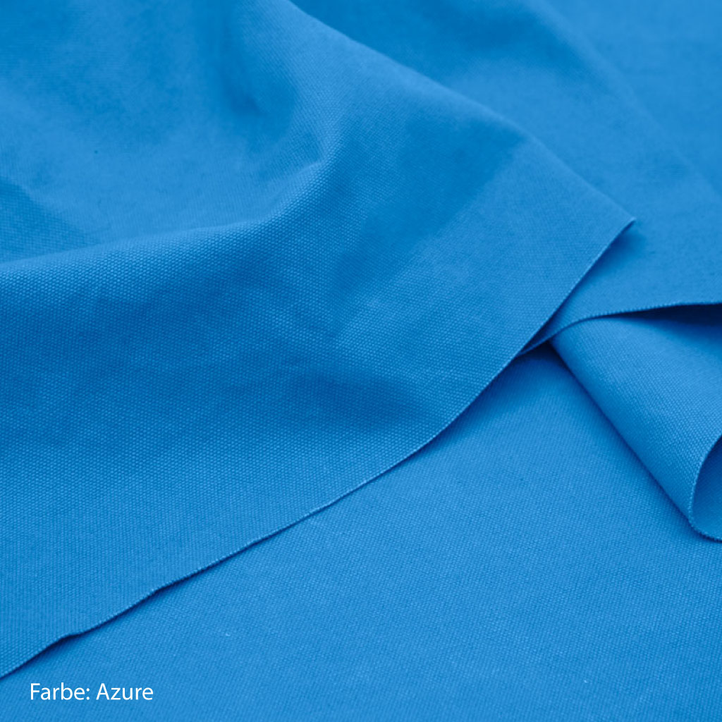 Canvas Stoff blau azure