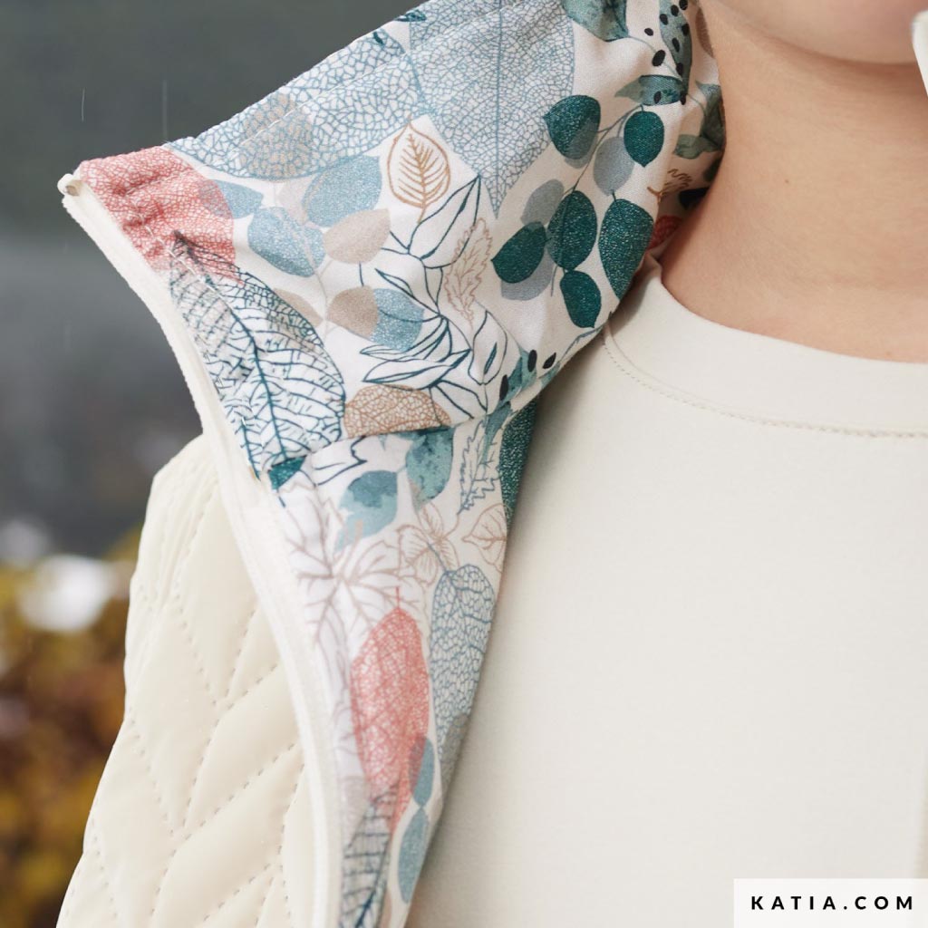 Baumwollstoff Blätter Muster