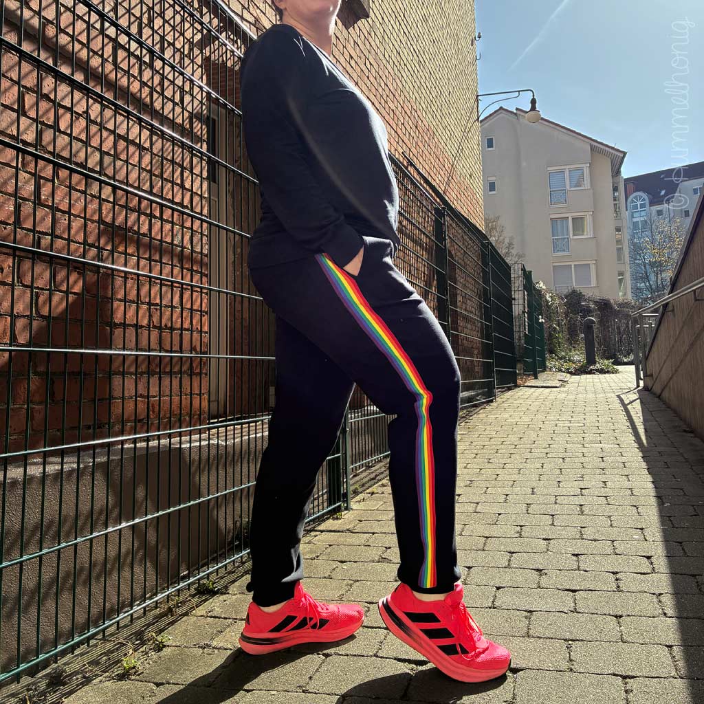 Gummiband Regenbogen Hose Sofia