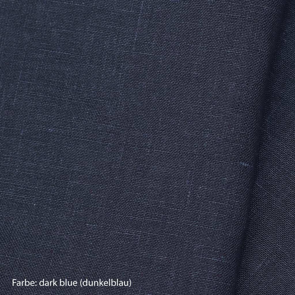 Leinen Stoff dunkelblau