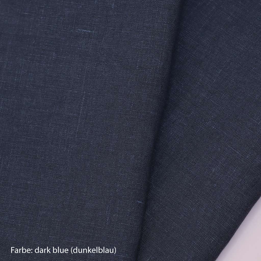 Leinen Stoff dunkelblau
