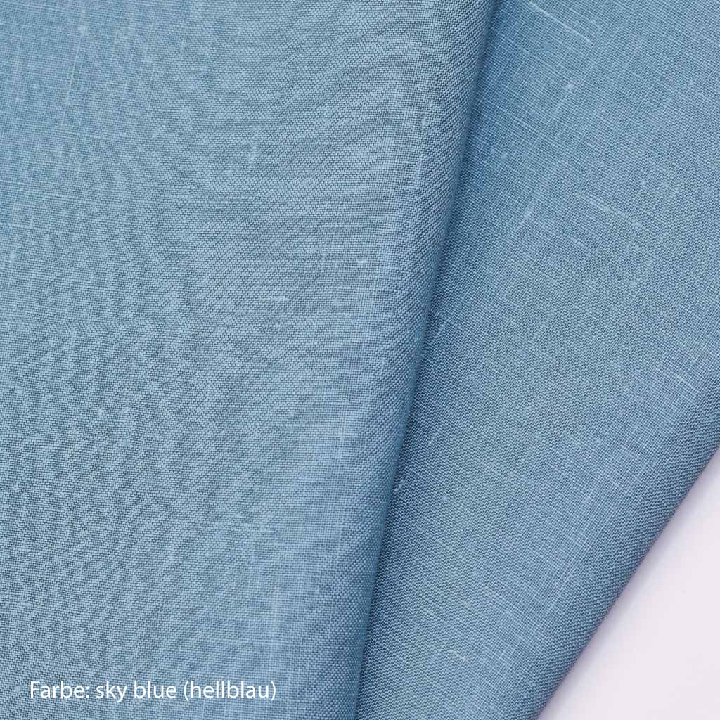 Leinen Stoff hellblau